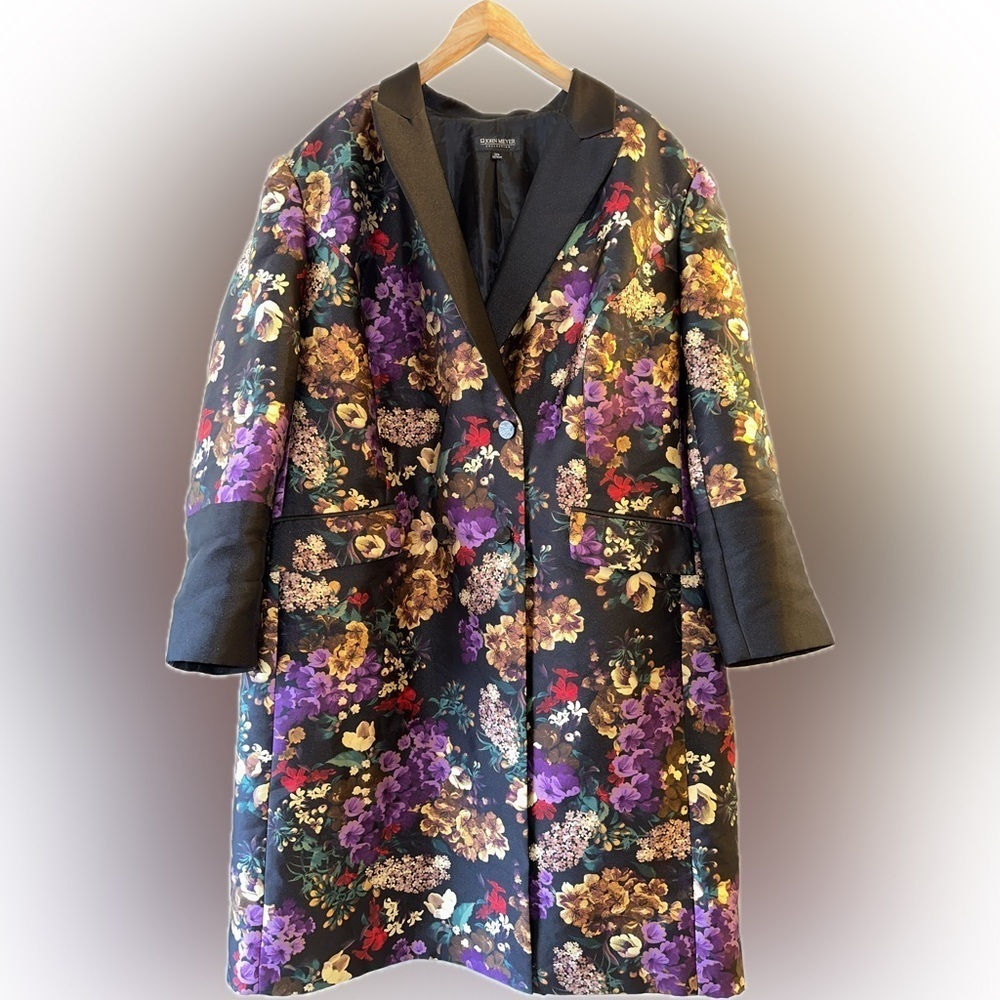 Floral Print Blazer coat